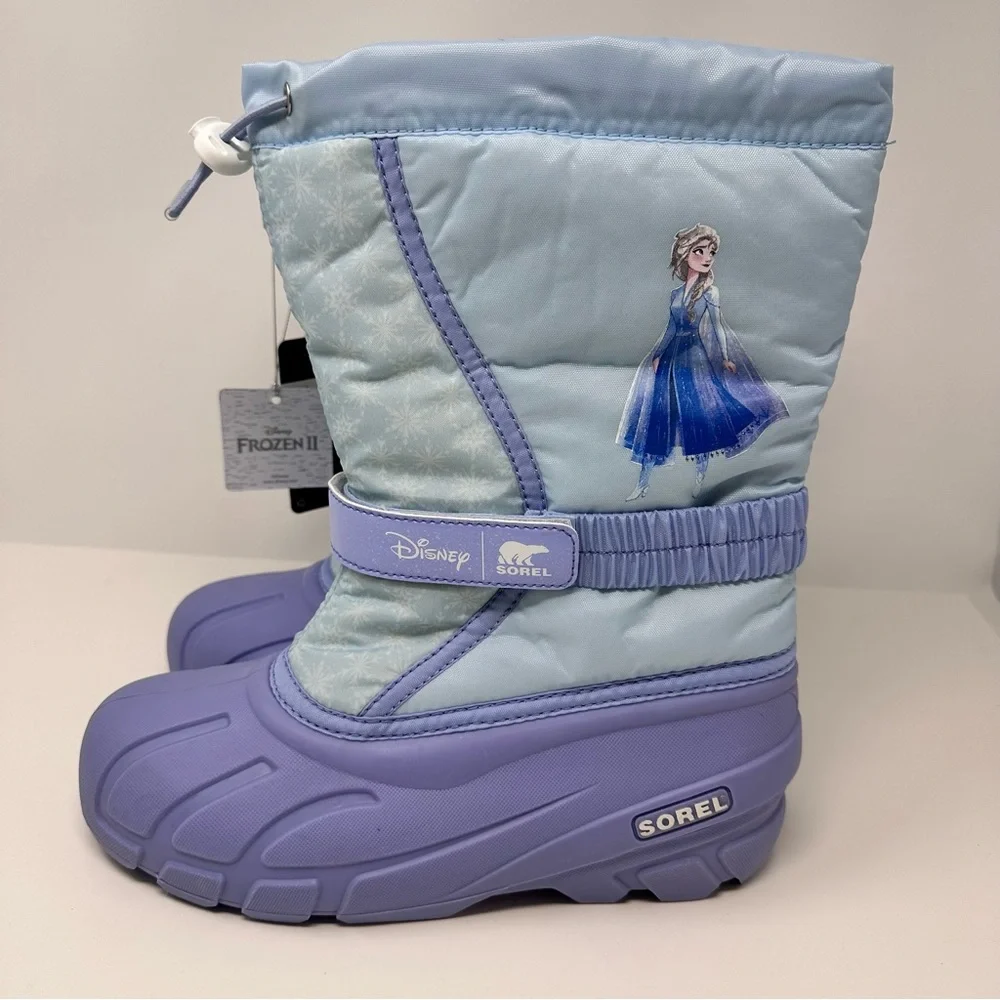 Sorel NWT Disney Frozen Elsa Boots Purple Youth Size 6